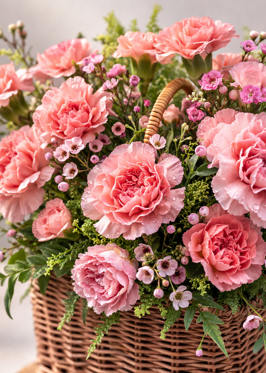 Blush Serenade Basket