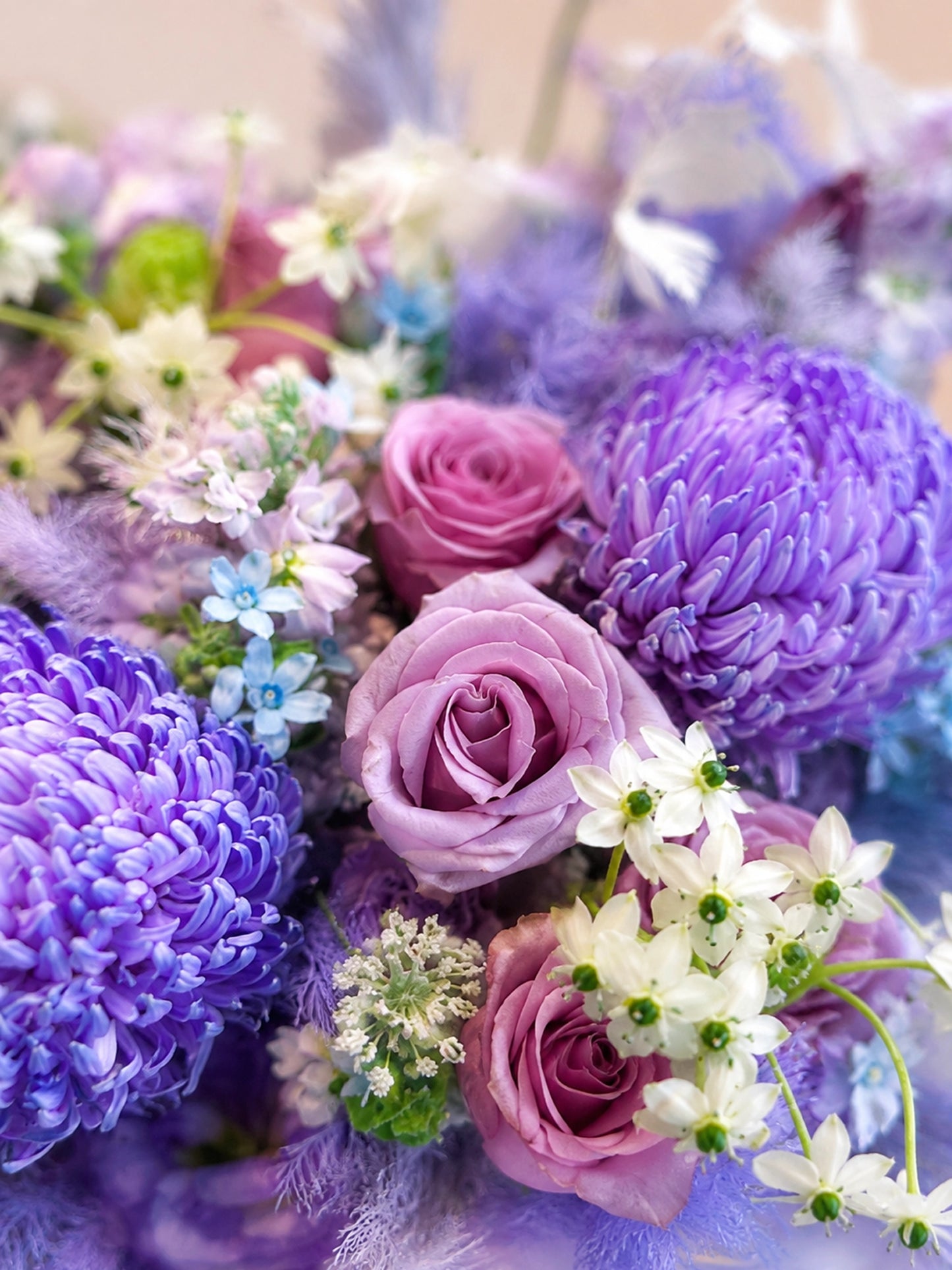 Chapter of Amethyst 花朵細節|Lavender seasonal flowers and roses
