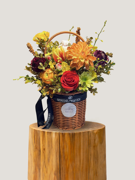 Amber Sunset Basket
