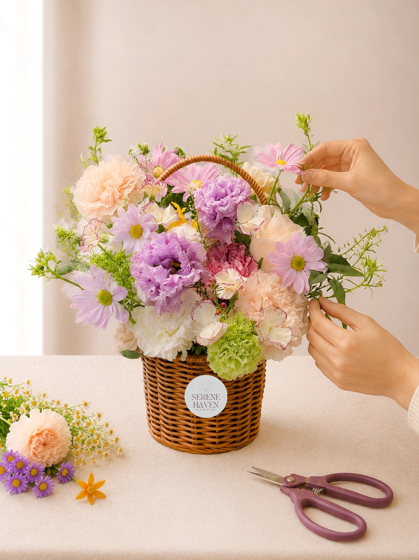 🧺 The Serene Floral Basket Workshop (1.5 Hours)