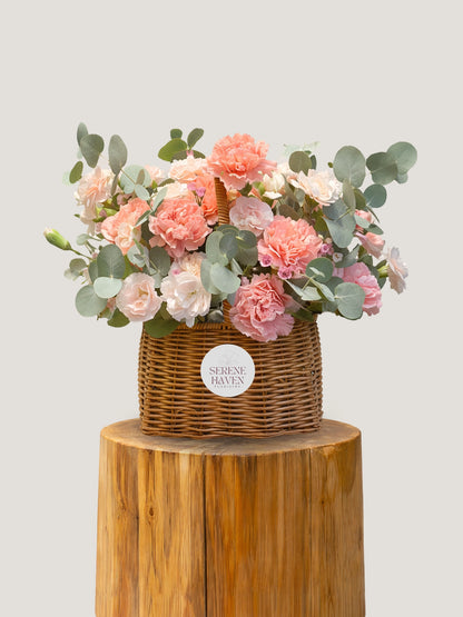 Blush Garden Basket