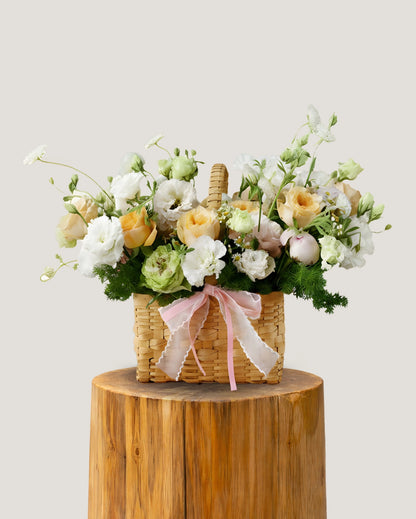 Blush Meadow Basket