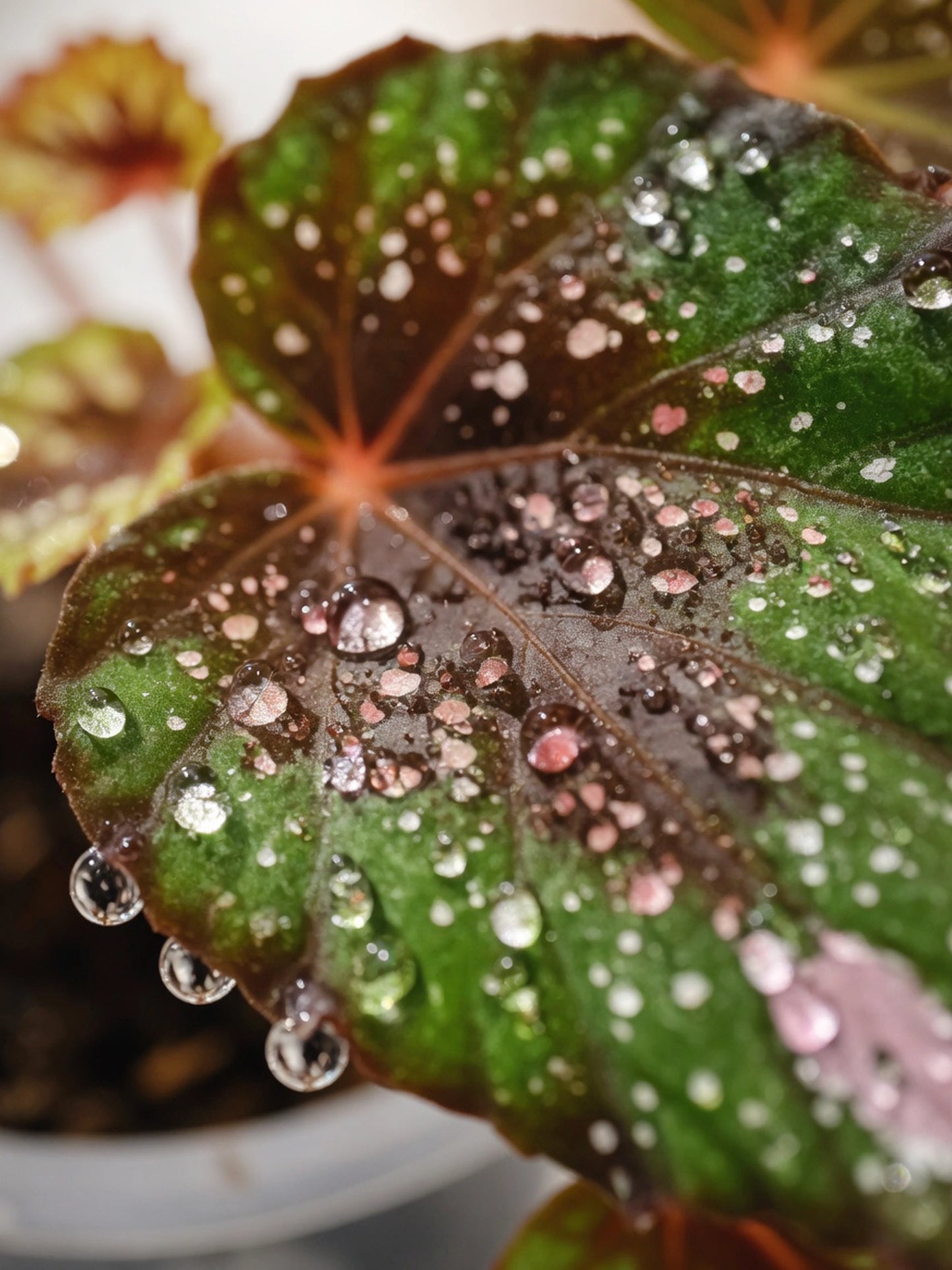 Dark-leaf Rex Begonia｜彩葉秋海棠