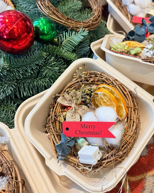 🎄 Mini Christmas Wreath DIY Kits