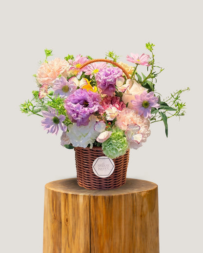 The Serene Floral Basket Workshop (1.5 Hours)