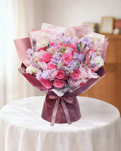Fuchsia and Purple