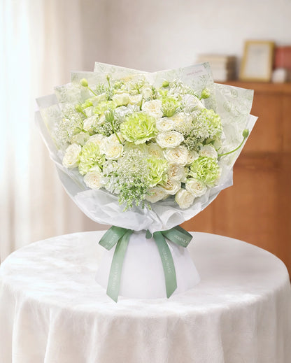 Green and White