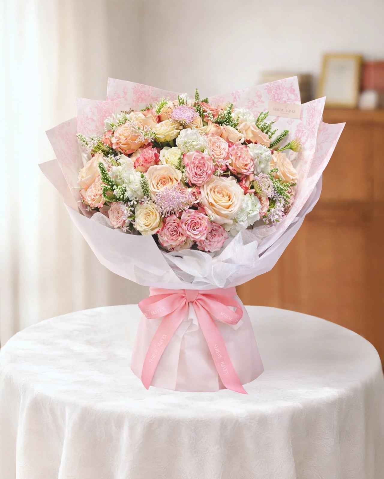 Pink and White