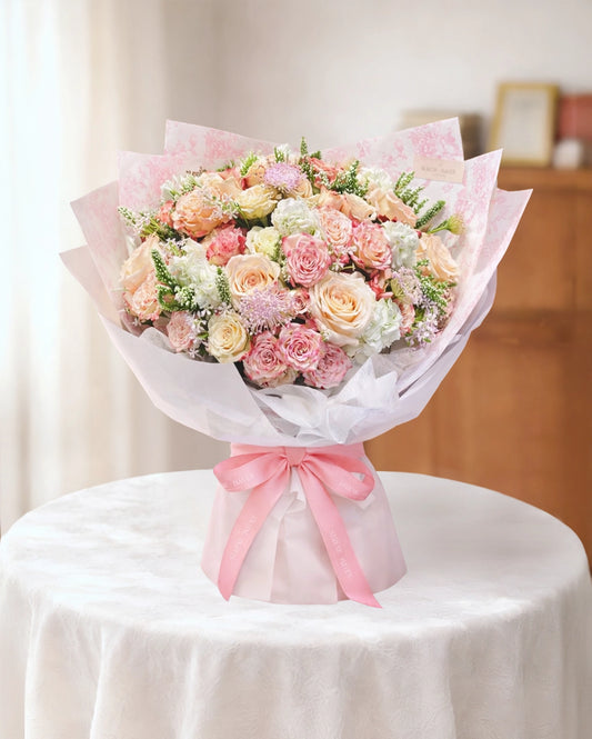 Pink and White