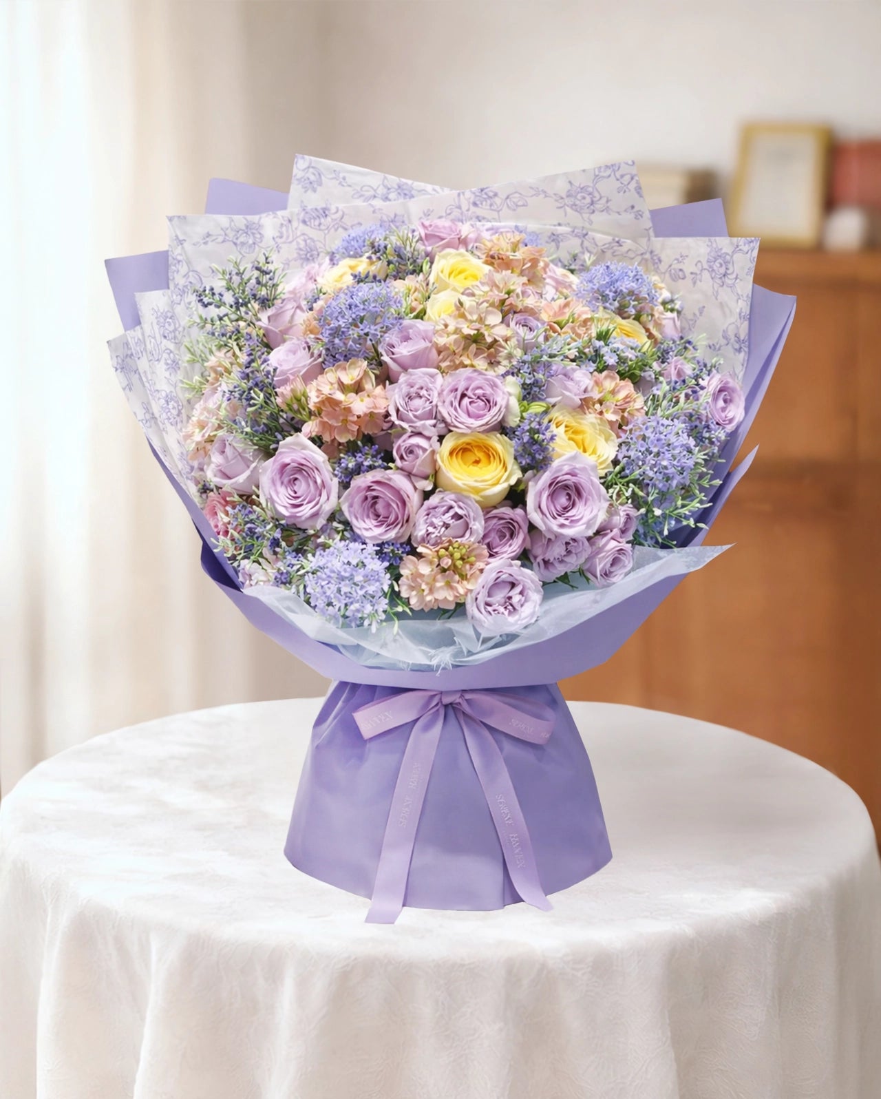 Purple and Yellow