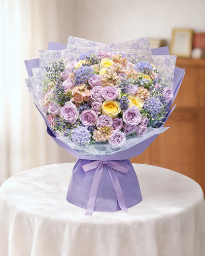 Purple and Yellow