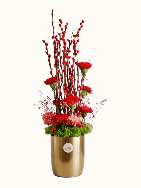 Scarlet Bloom Vase
