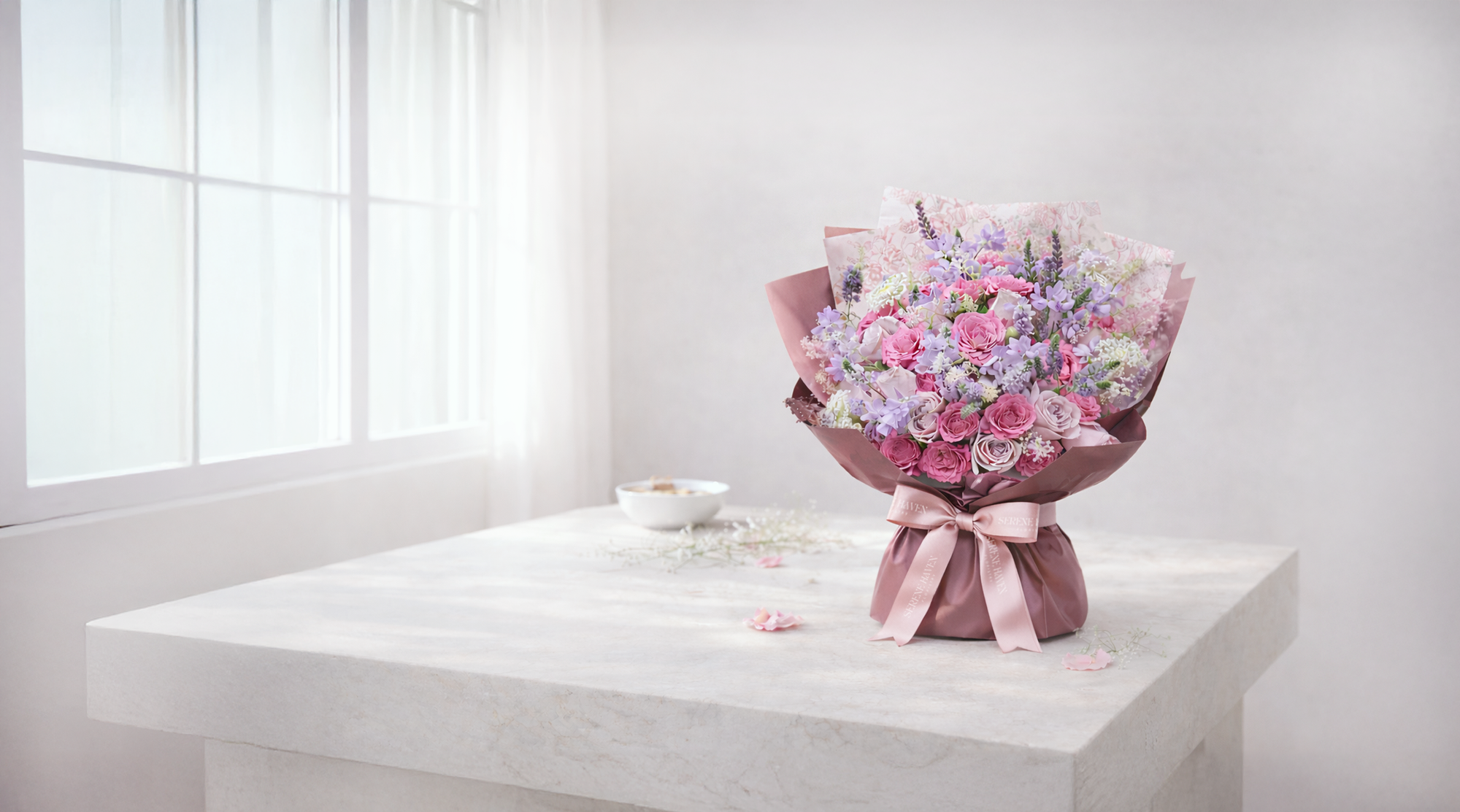 About Us 關於我們｜Serene Haven Floristry 香港花店，以藝術花藝、植物及寧靜美學打造溫暖生活空間。