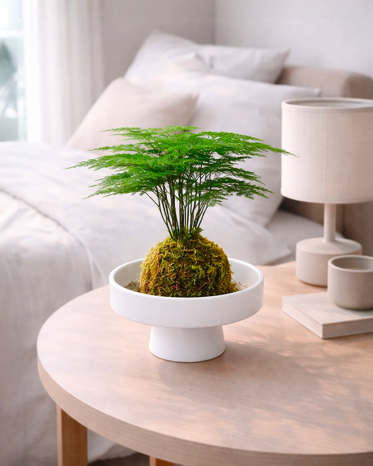 Asparagus Fern Kokedama | 文竹苔蘚球