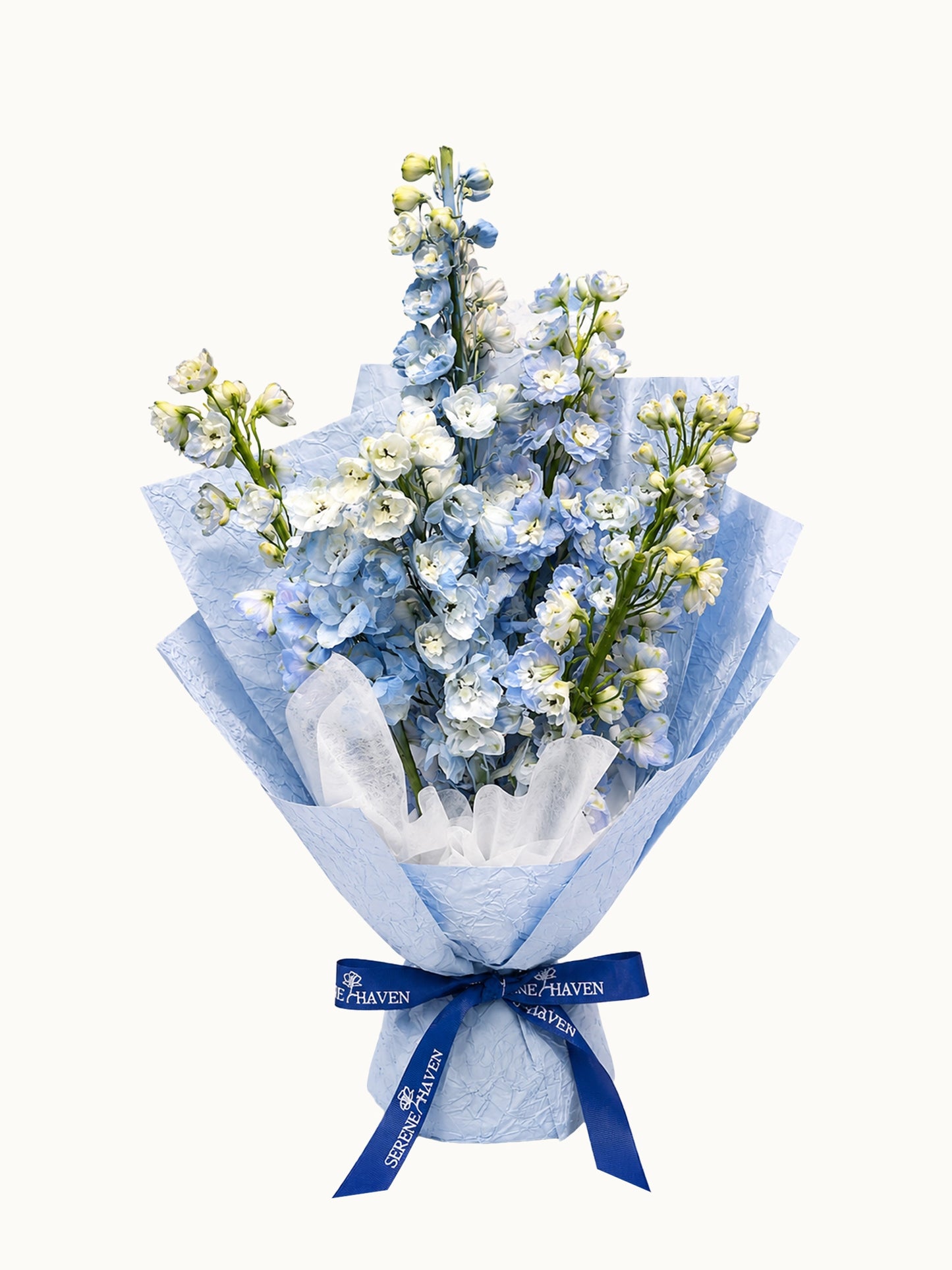 Serene Haven 西營盤花店 - Azure Breeze Bouquet 藍色系清新花束 生日送禮首選