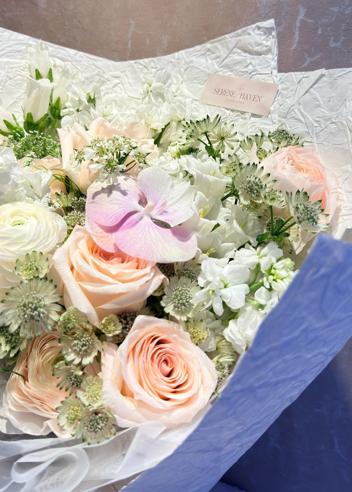 Serene Haven - Blush Stillness Bouquet 精緻花束 畢業情人節送禮首選