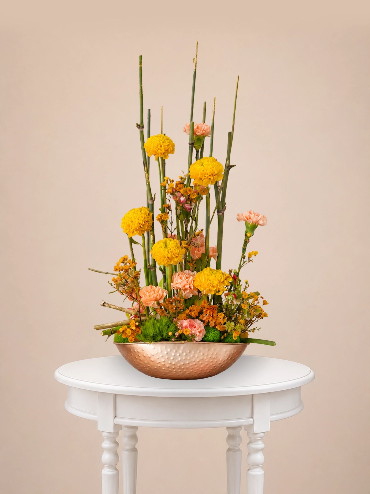 Celebration Bloom Vase 賀年花藝｜Golden festive vase arrangement
