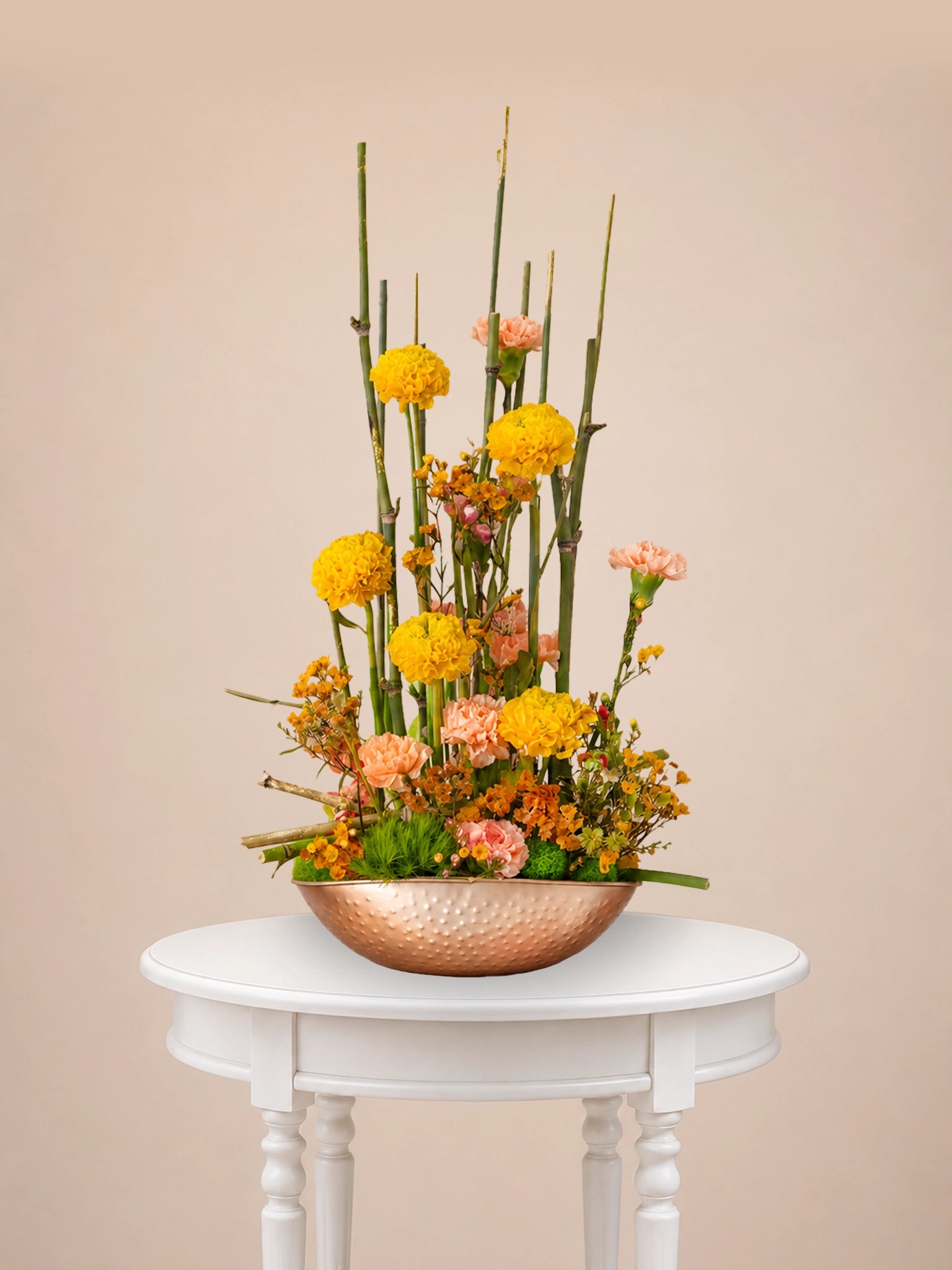 Celebration Bloom Vase 賀年花藝｜Golden festive vase arrangement