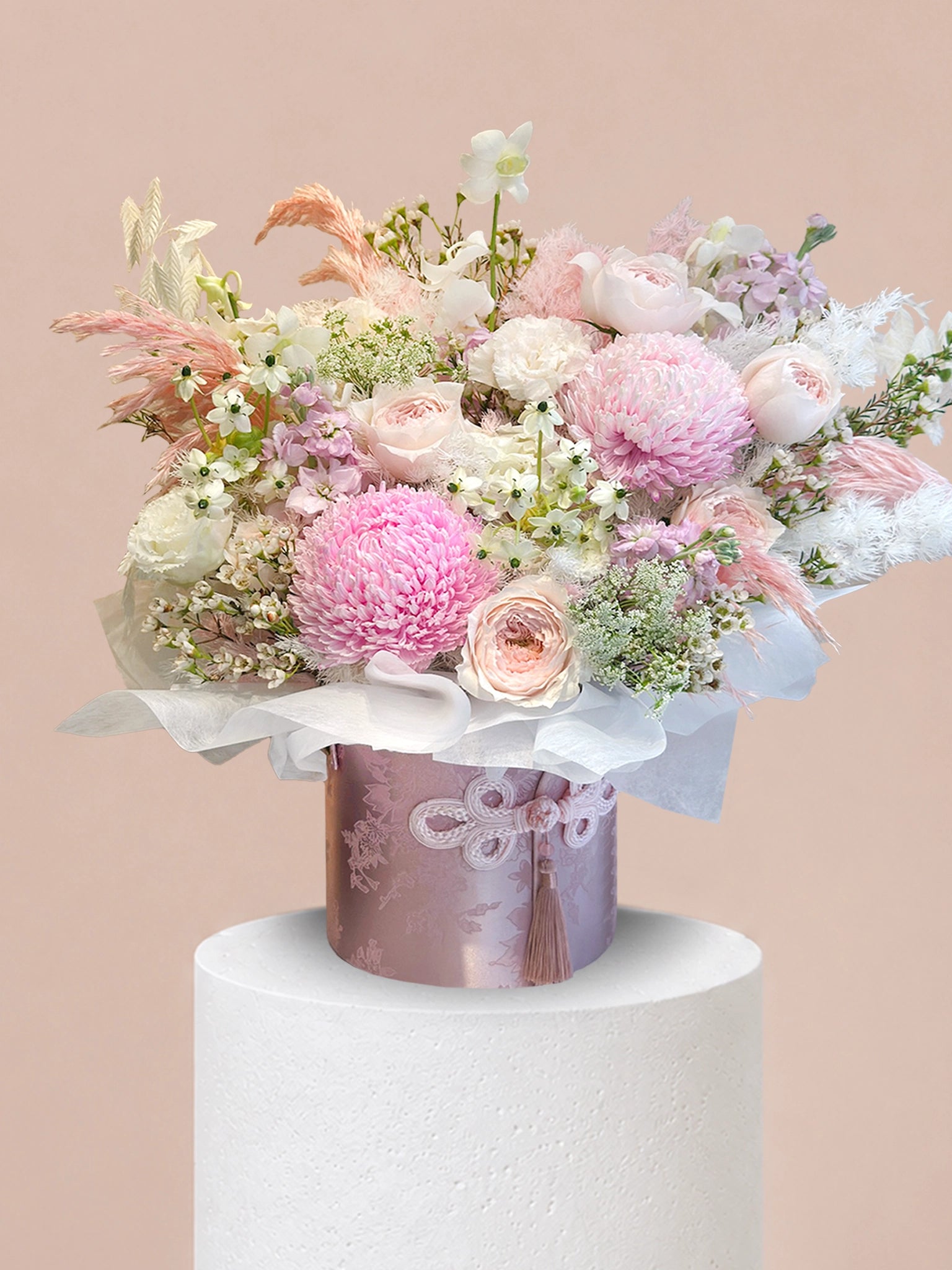 Chapter of Blush 花盒｜Soft pink flower box for birthday、anniversary、daily gifting