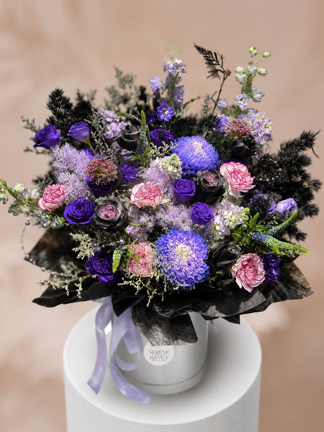 Chapter of Dawn 正面花盒｜Purple & blush flower box suitable for all occasions