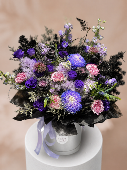 Chapter of Dawn 正面花盒｜Purple & blush flower box suitable for all occasions