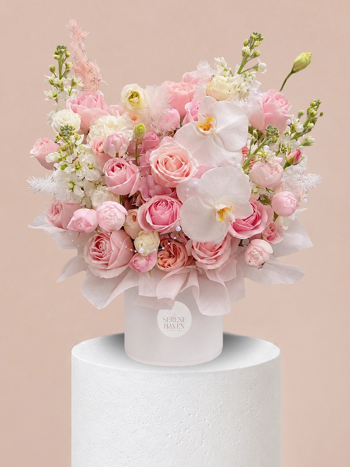 Chapter of Devotion 花盒｜Blush pink flower box for anniversary、birthday、romantic gifting
