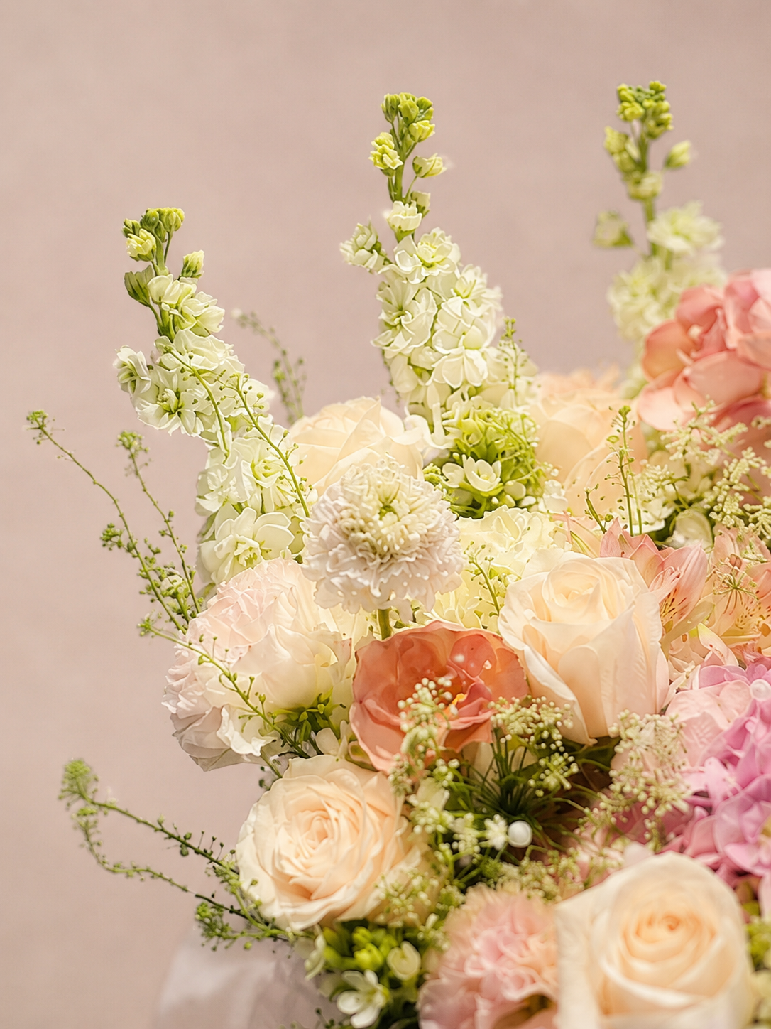 Chapter of Harmony 花朵細節｜Pastel seasonal flowers with greenery