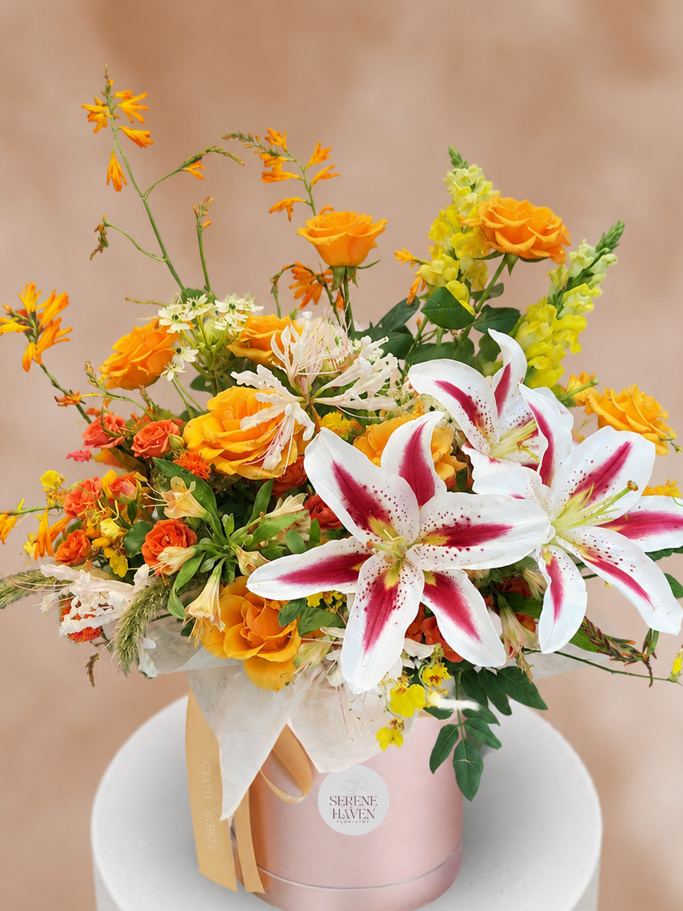 Chapter of Jubilance 正面花盒｜Bright celebratory floral arrangement