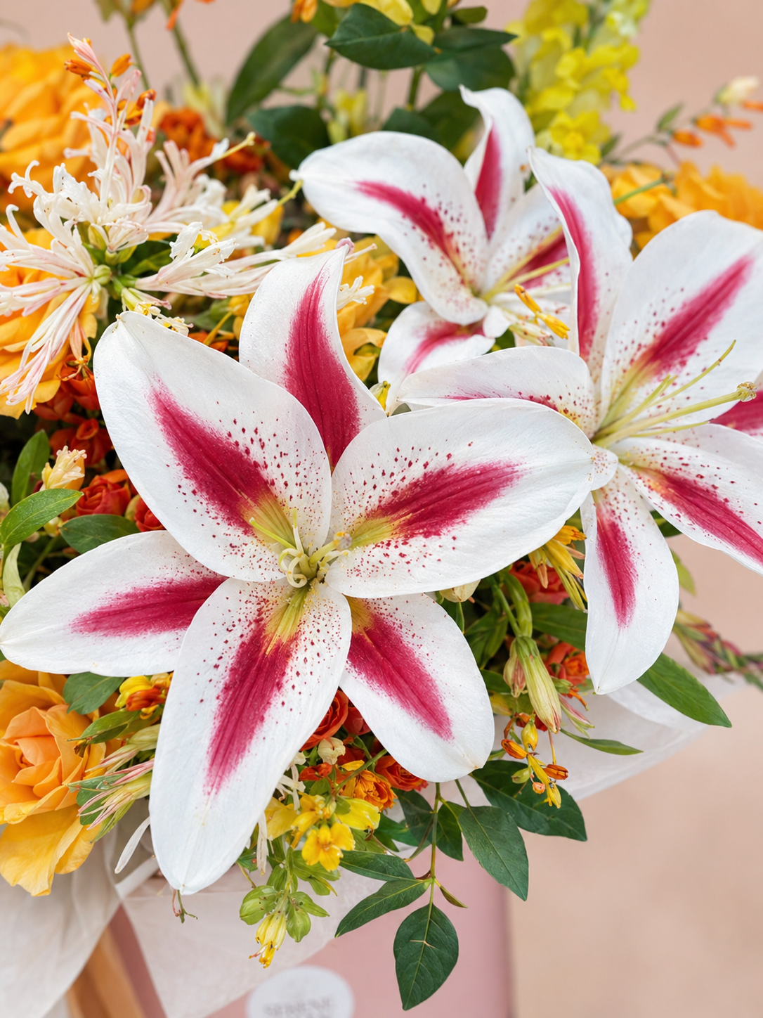 Chapter of Jubilance 花藝特寫｜Pink lilies and seasonal flowers