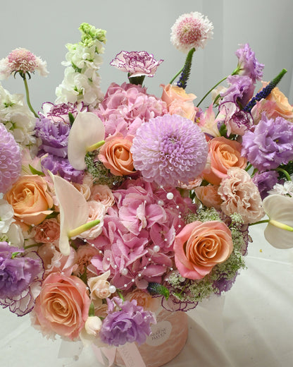 Chapter of Reverie 花藝特寫｜Romantic pastel flower arrangement
