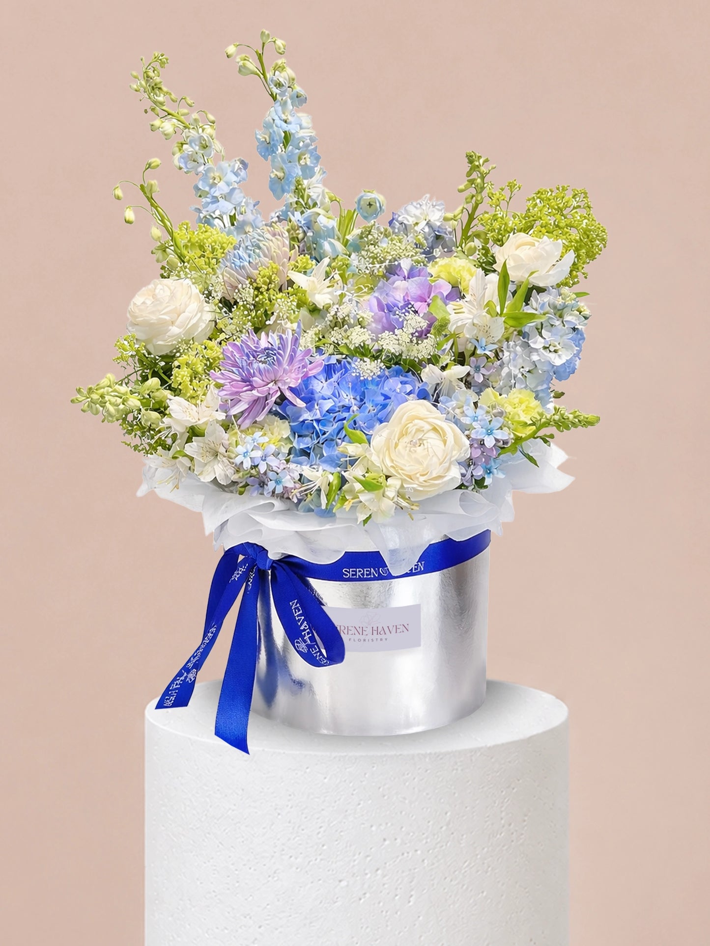 Chapter of Serenity 花盒｜Blue & white flower box for birthday、anniversary、daily gifting