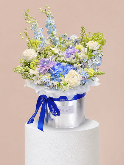 Chapter of Serenity 花盒｜Blue & white flower box for birthday、anniversary、daily gifting