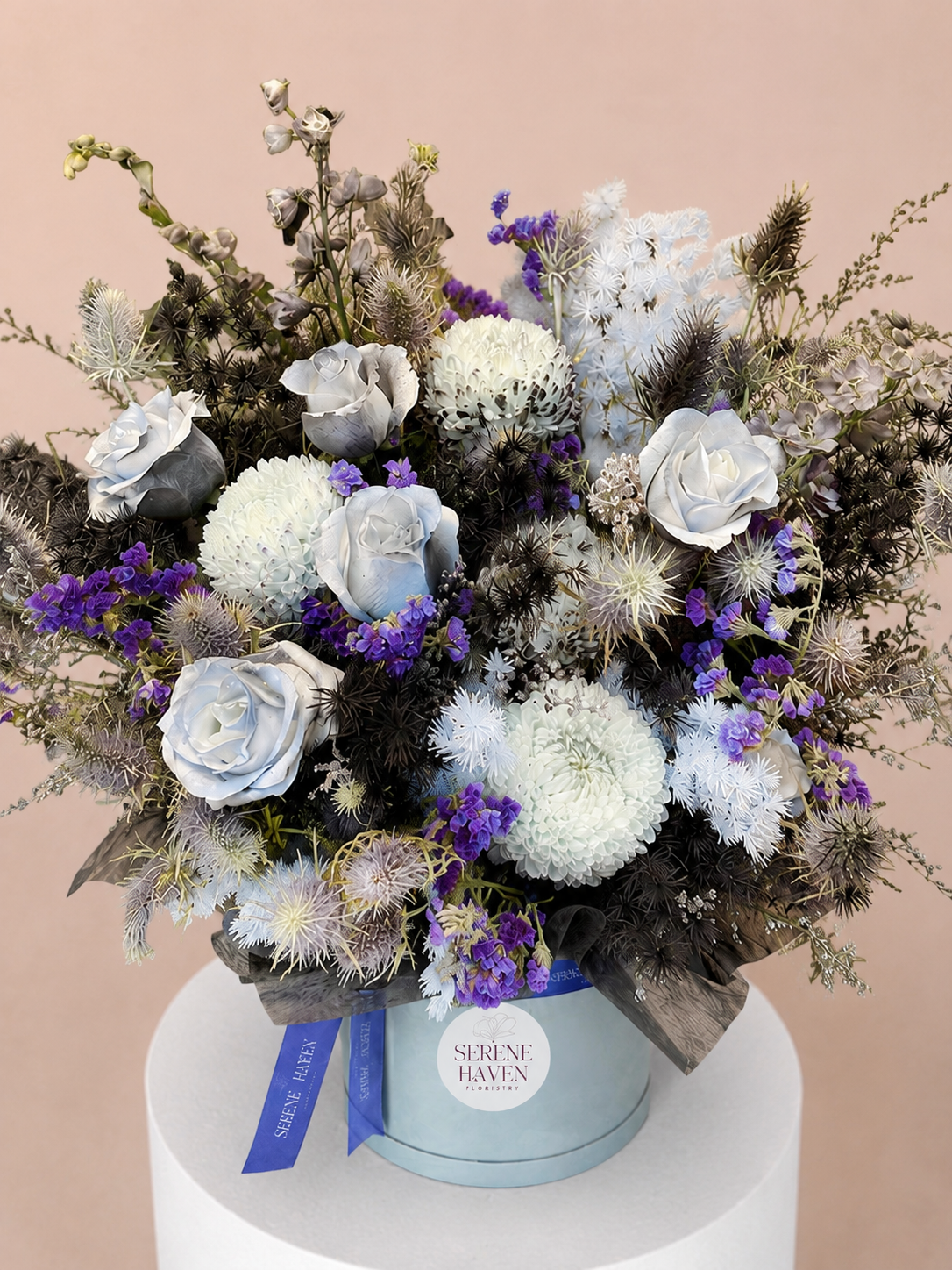 Serene Haven 西營盤花店 - Chapter of Silence flower box 鮮花盒設計 適合每日送禮與心意表達