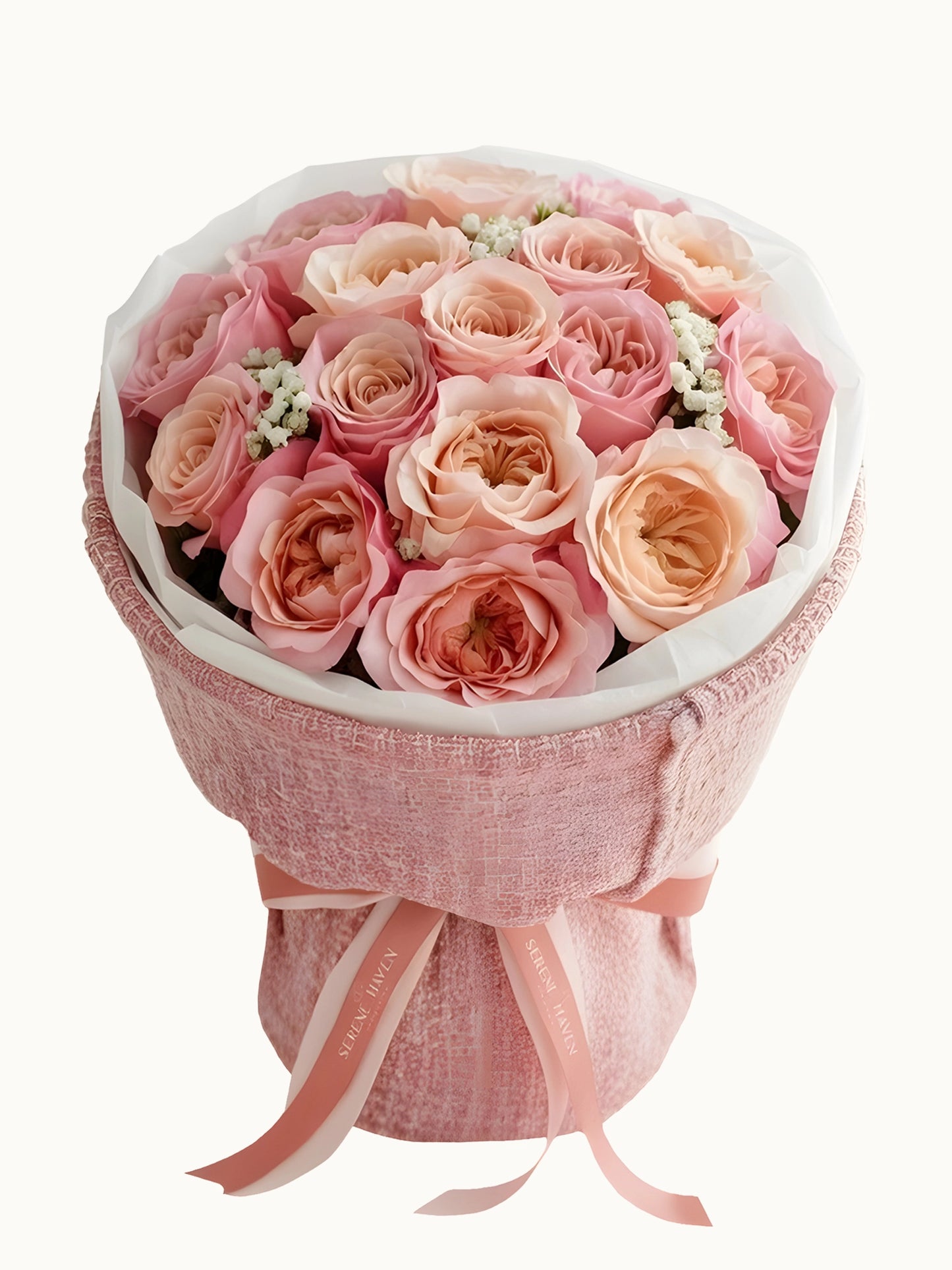 Chérie 粉色玫瑰花束 Blush Rose Bouquet