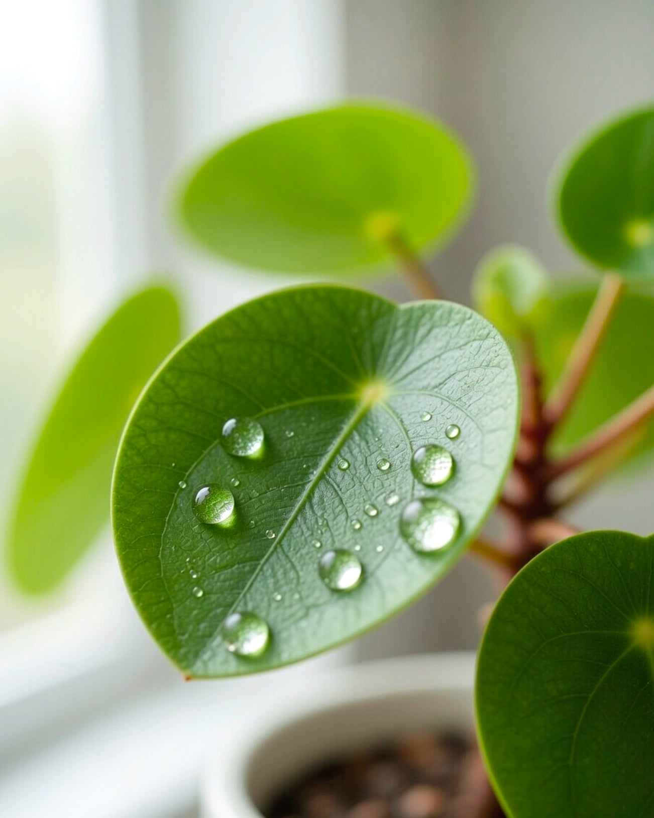 鏡面草 Chinese Money Plant 葉片特寫