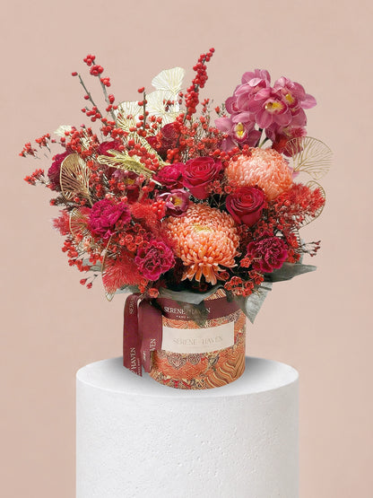 Chapter of Luminance 花盒｜Red flower box for congratulation、birthday、celebration