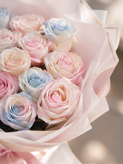Darling 粉色玫瑰花束另一角度 Pink Rose Bouquet Close-up
