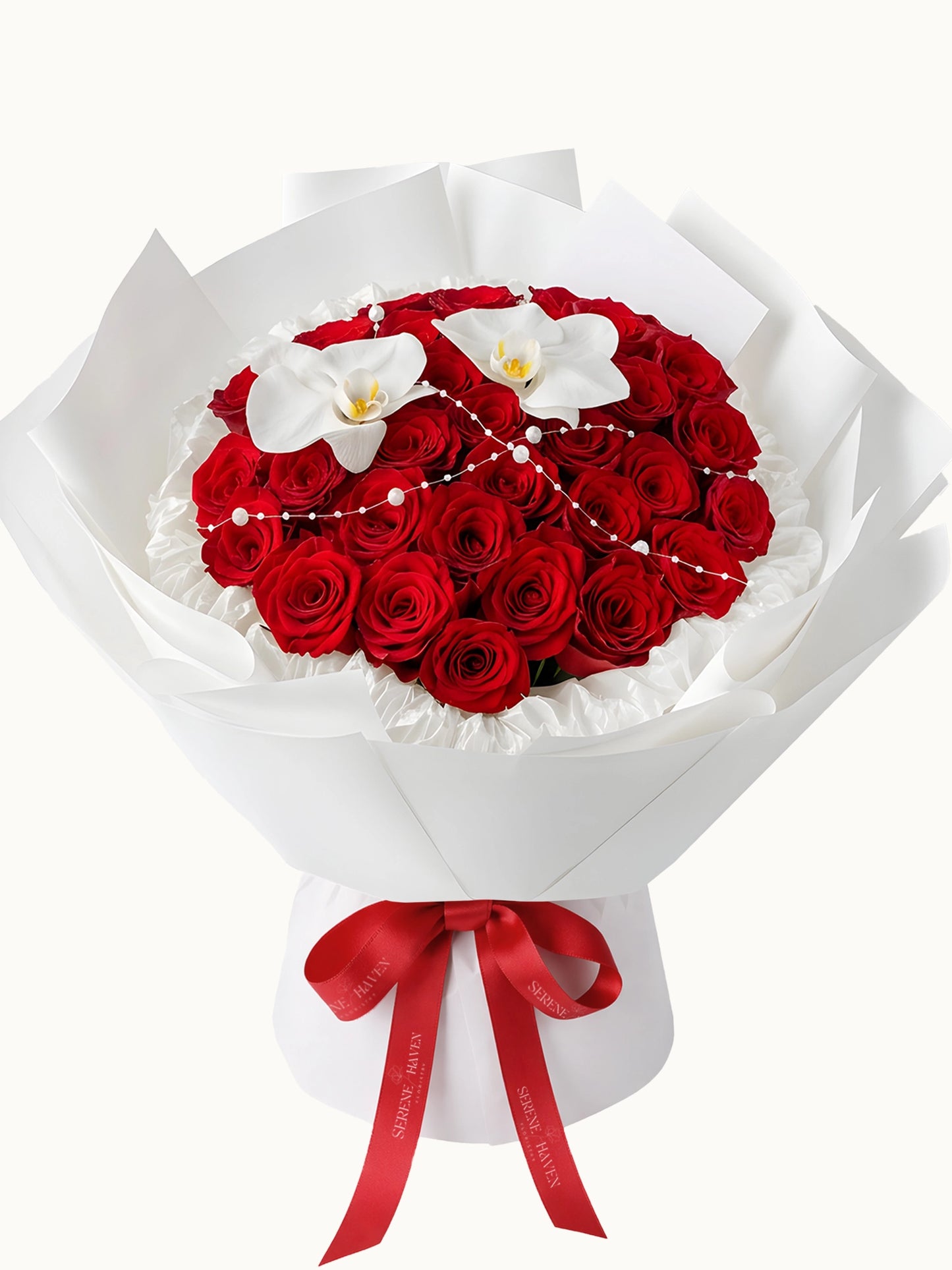 Ever After 紅玫瑰 romantic bouquet，經典 red rose bouquet