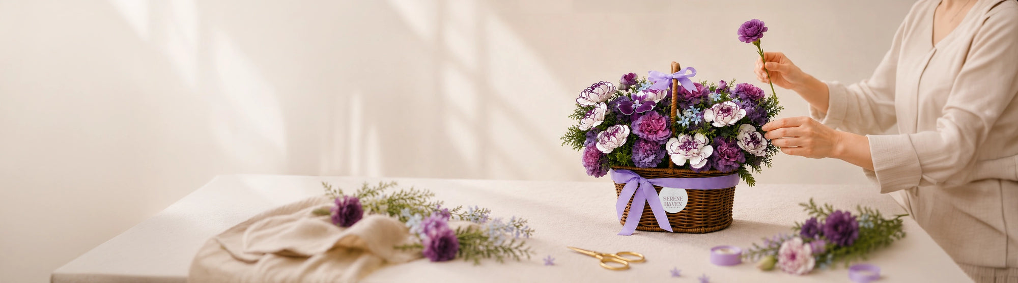 Flower Workshop｜Professional florist-guided floral workshop，適合 beginners、friends、couples、mother & daughter 及 solo 體驗，親手完成花藝作品並帶回家。