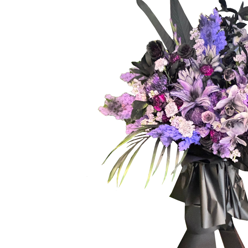 Flower Stands｜Opening 及 Sympathy Flower Stands 系列，提供開張、grand opening、business celebration、慰問及追思花牌，客製化花藝設計，傳遞祝賀、支持與心意。