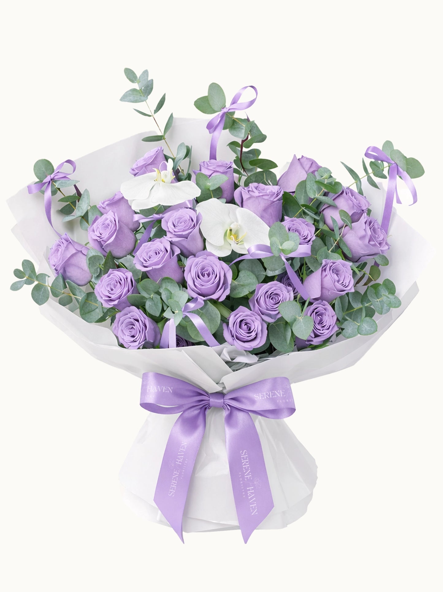 Serene Haven - Forever Yours 夢幻紫色玫瑰花束 精緻花藝送禮推薦