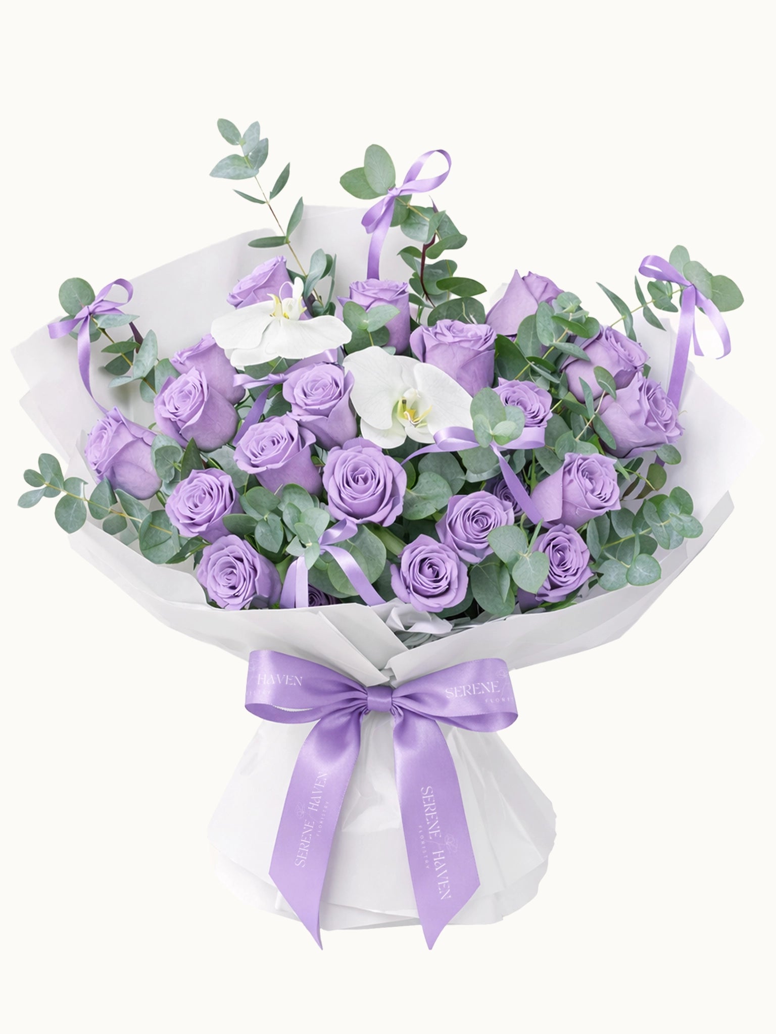 Serene Haven - Forever Yours 夢幻紫色玫瑰花束 精緻花藝送禮推薦