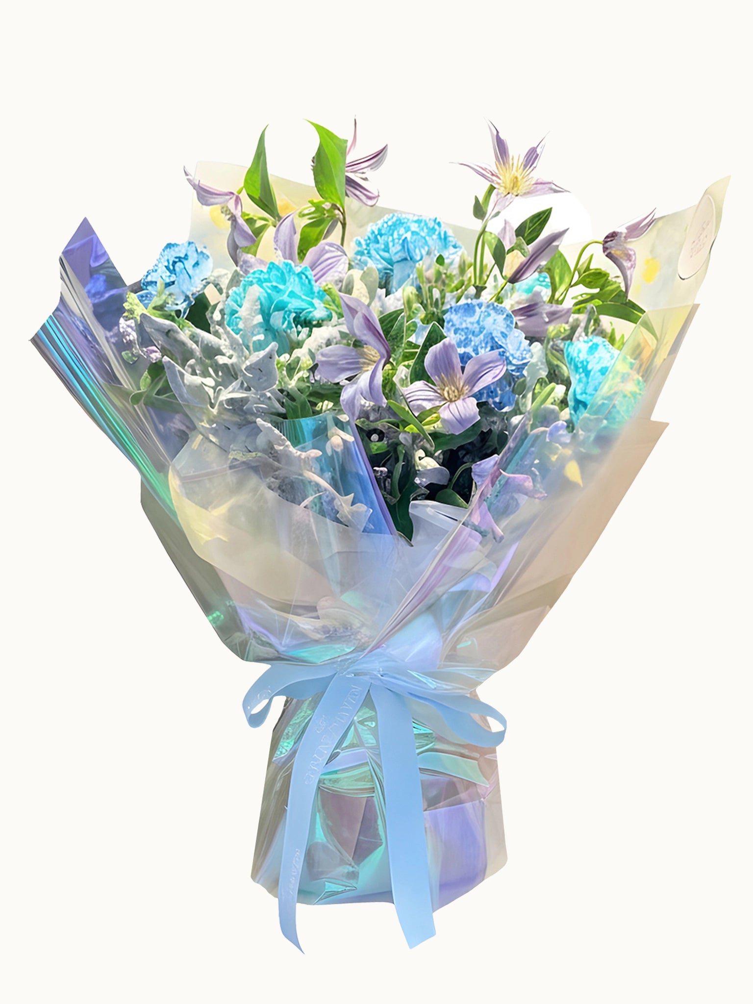 Frozen Wishes 鮮花花束｜Blue Hydrangea、Seasonal Flowers Bouquet｜Serene Haven Floristry
