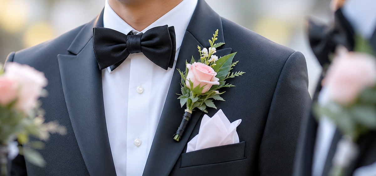 Groom Boutonniere 新郎襟花｜Wedding boutonniere for groom, groomsmen and family 婚禮襟花設計