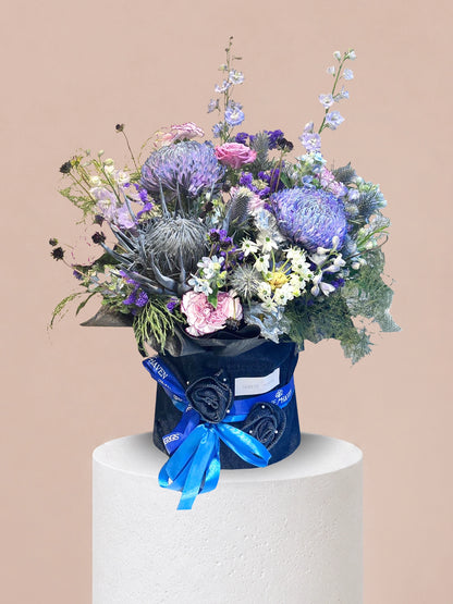 Serene Haven 西營盤花店 - Chapter of Veil flower box 奢華鮮花盒子花 深紫粉色調黃昏優雅風格禮物