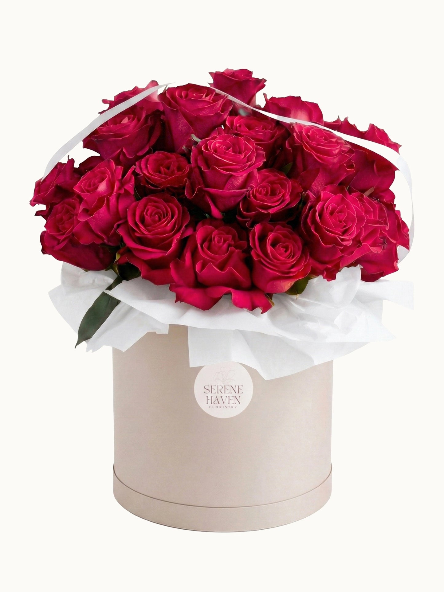 Love in Bloom 溫柔桃紅玫瑰鮮花花盒，fresh rose flower box