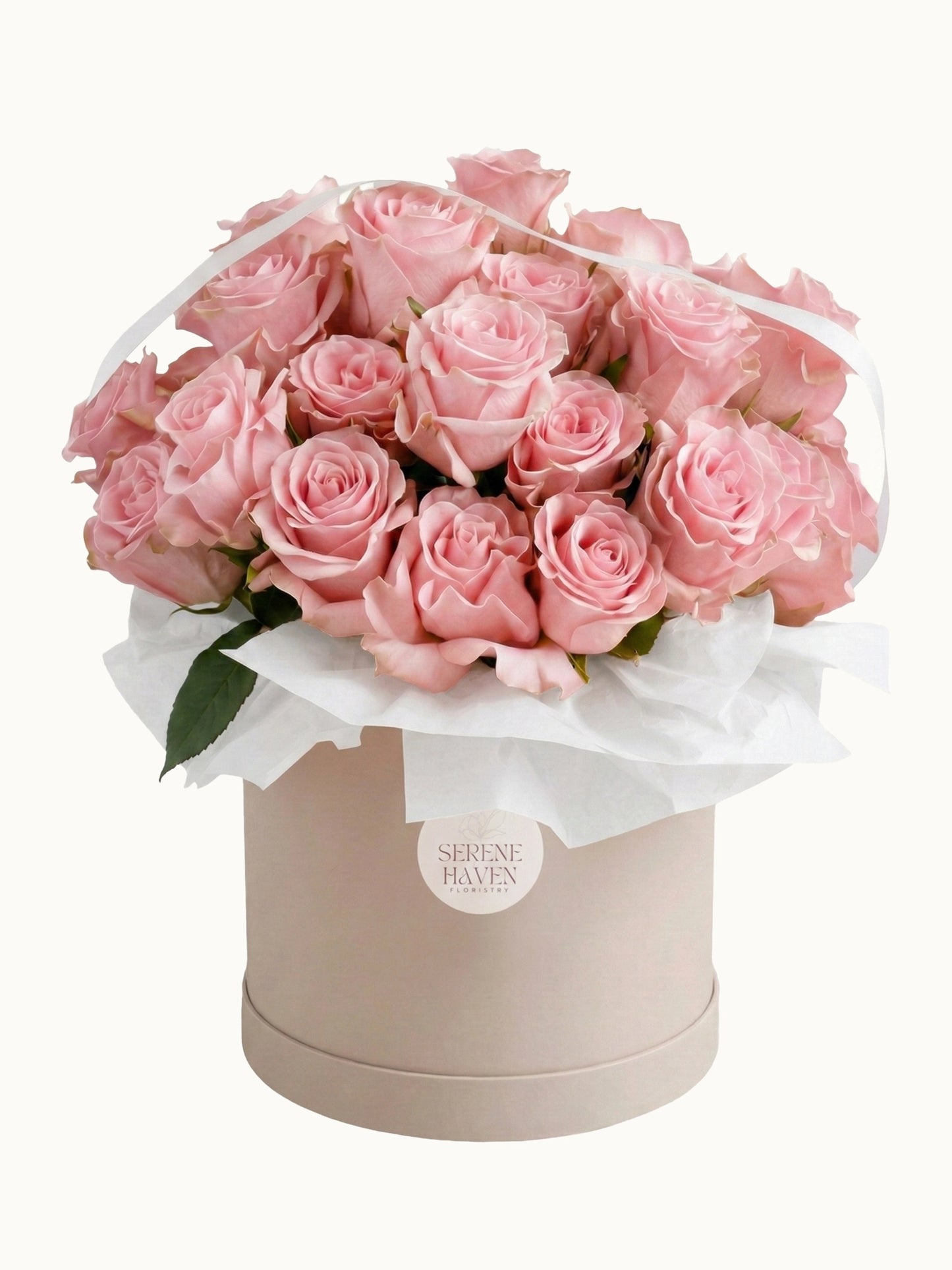Love in Bloom 浪漫粉紅玫瑰鮮花花盒，fresh rose flower box