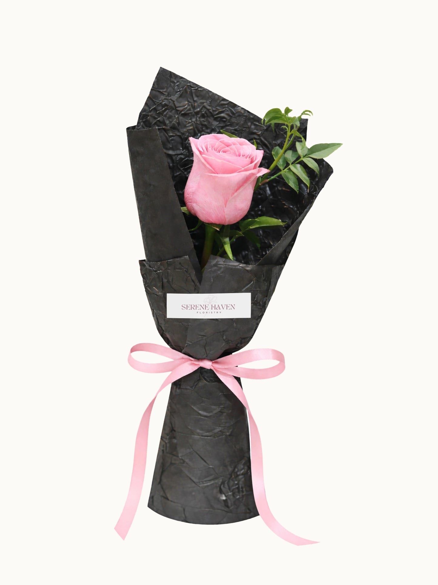 One & Only 浪漫粉紅玫瑰 single rose bouquet，pink rose gift