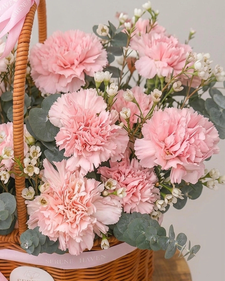 正面花材 Front floral detail｜Petal Grace Basket