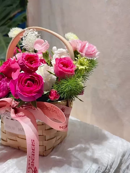 Blush Poem Mini Basket